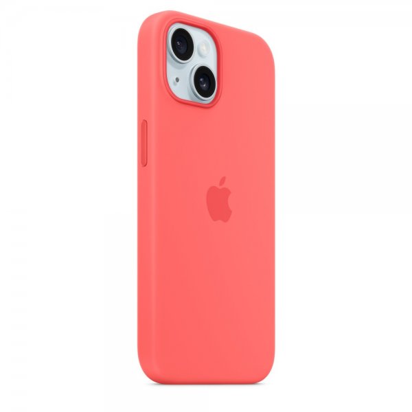 Apple Original iPhone 15 Cover Silikone MagSafe Guava