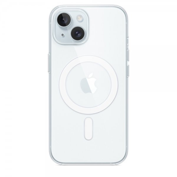 Apple Original iPhone 15 Cover Transparent MagSafe Klar