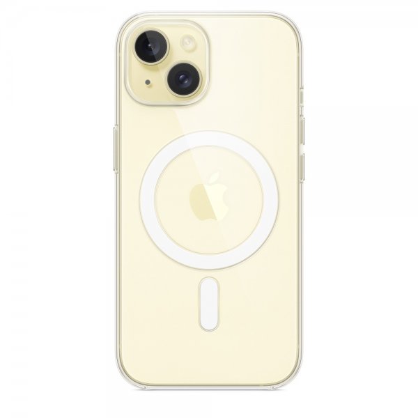 Apple Original iPhone 15 Cover Transparent MagSafe Klar