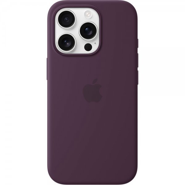 Apple Original iPhone 16 Pro Cover Silikonecover MagSafe Plum