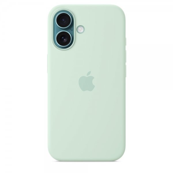 Apple Original iPhone 16 Cover Silikoneetui MagSafe Aquamarine