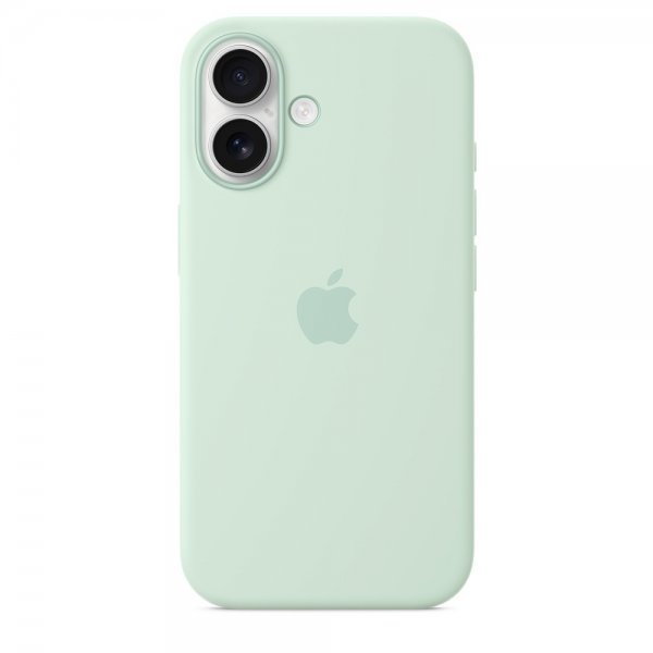 Apple Original iPhone 16 Cover Silikoneetui MagSafe Aquamarine