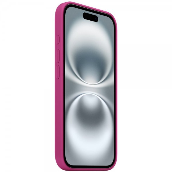 Apple Original iPhone 16 Cover Silikone MagSafe Fuchsia