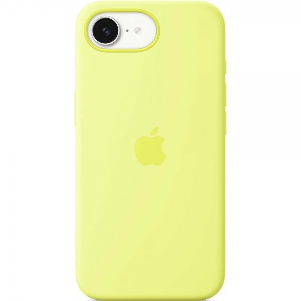 Apple Original iPhone 16e Skal Silicone Cover Neon Gul
