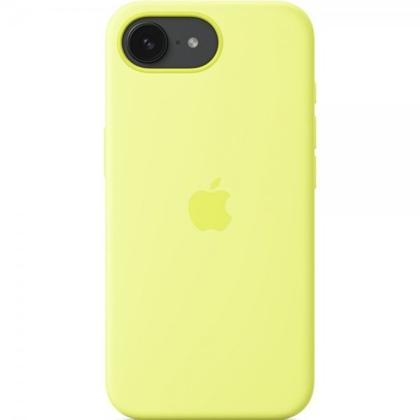 Apple Original iPhone 16e Skal Silicone Cover Neon Gul