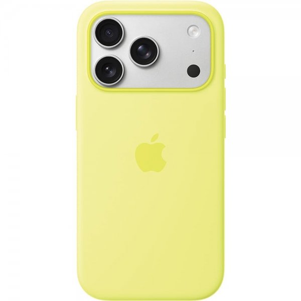 Apple Original iPhone 17 Pro Silikonecover MagSafe Neongul