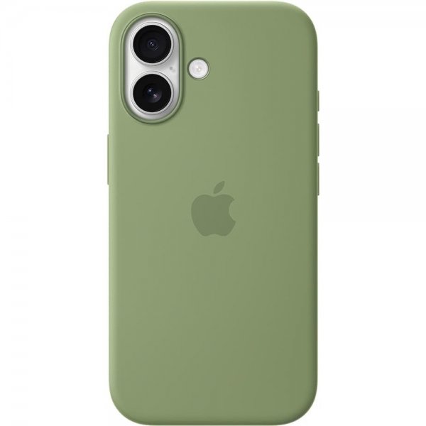 Apple Original iPhone 17 Cover Silikoneetui MagSafe Light Moss