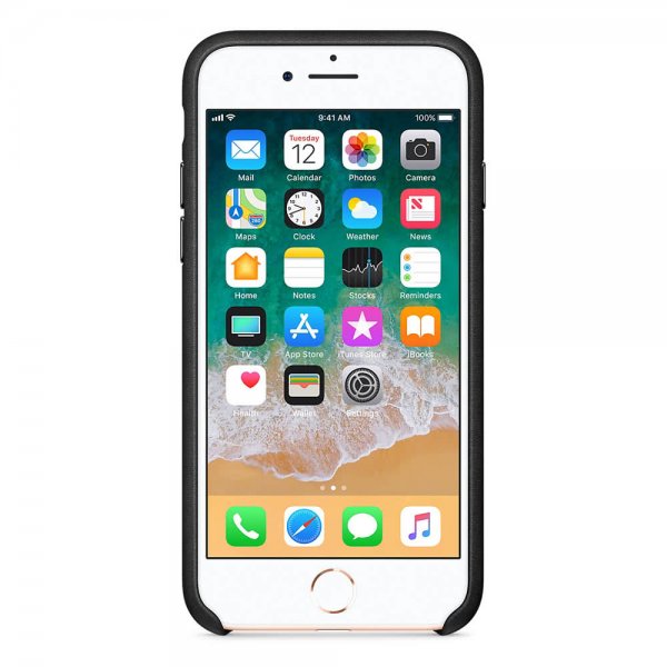 Apple Original iPhone 8 Cover Læder Cover Sort