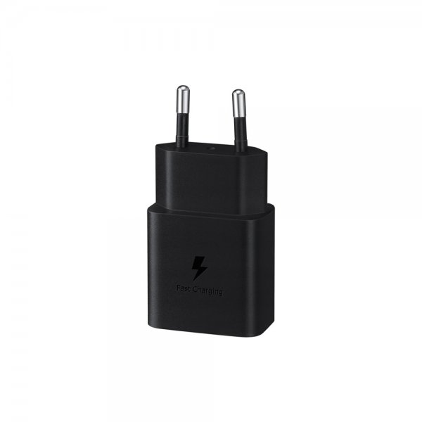 Samsung Original Oplader med USB-C Kabel 15W PD Strømadapter Sort