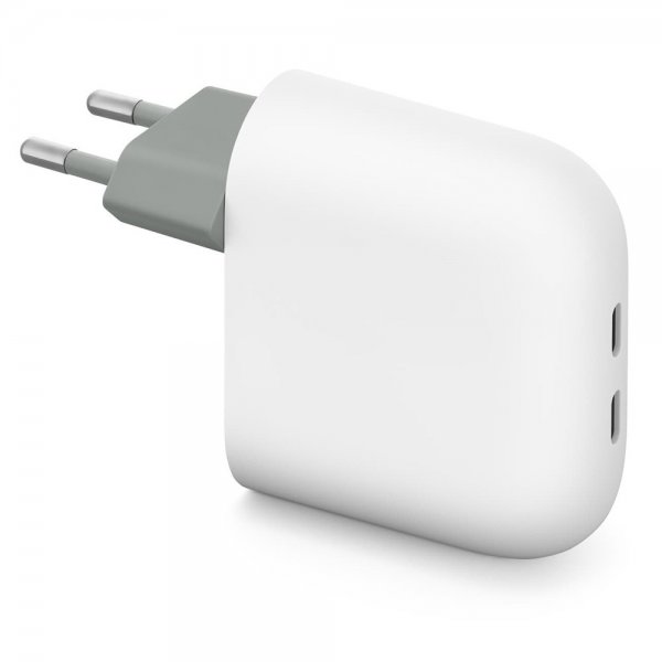 Google Original Oplader Pixel Flex 67W USB-C Dobbelte Porte Snow
