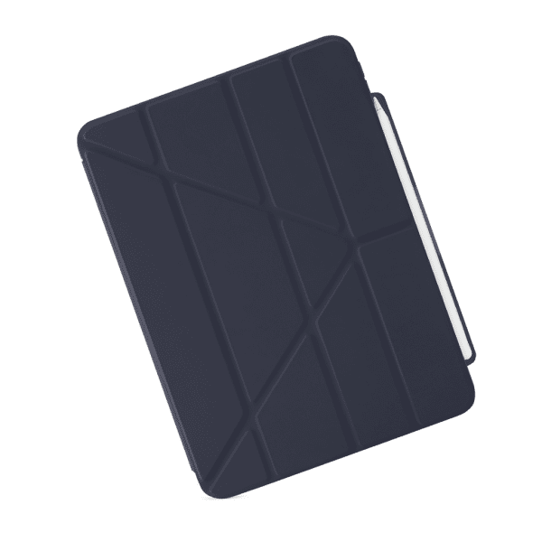 Pipetto iPad Air 11 (M2/M3/M4) Cover Origami No3 Pencil Case Mørkeblå
