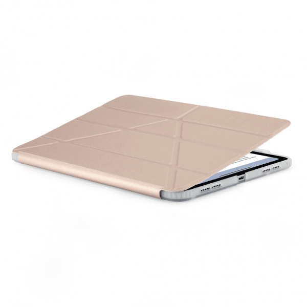 Pipetto iPad Air 11 (M2/M3/M4) Cover Origami No3 Pencil Case Metallic Rosa