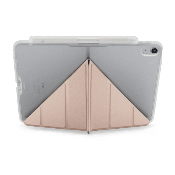 Pipetto iPad Air 11 (M2/M3/M4) Cover Origami No3 Pencil Case Metallic Rosa