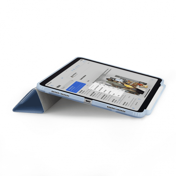 Pipetto iPad Air 11 (M2/M3/M4) Cover Origami No3 Pencil Case Lyseblå
