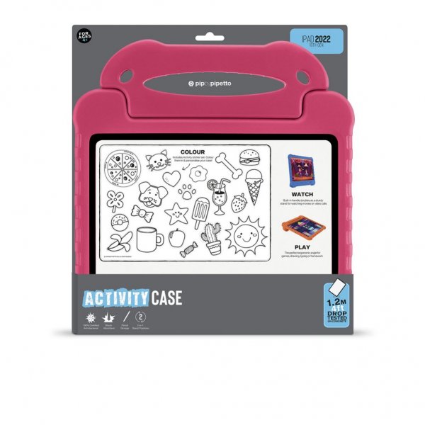 Pipetto iPad 10.9 (10. generation)/iPad 11 (A16) Cover Activity Case Rosa