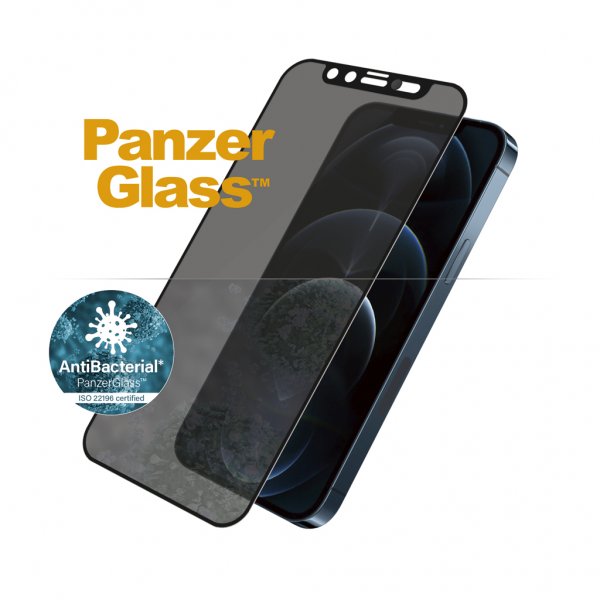 PanzerGlass iPhone 12 Pro Max Skærmbeskyttelse Edge-to-Edge Camslider Privacy