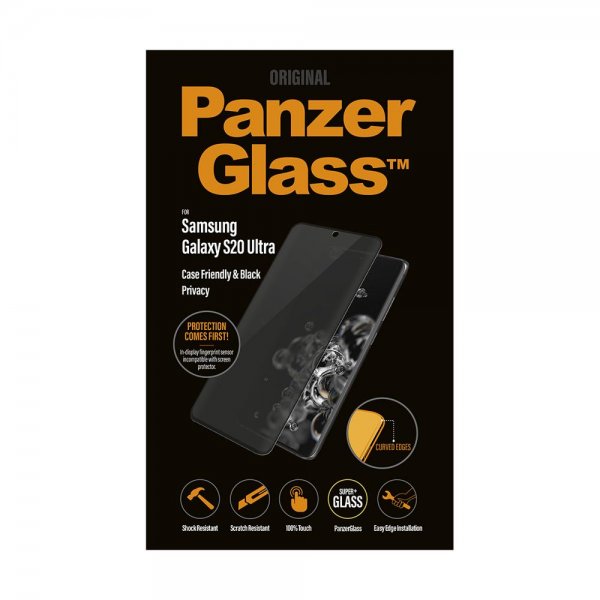 PanzerGlass Samsung Galaxy S20 Ultra Skærmbeskyttelse CaseFriendly Privacy