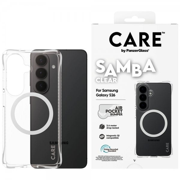 CARE by PanzerGlass Samsung Galaxy S26 Cover Samba MagSafe Transparent