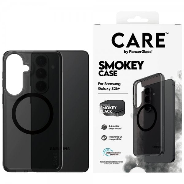 CARE by PanzerGlass Samsung Galaxy S26 Plus Cover Smokey MagSafe Sort