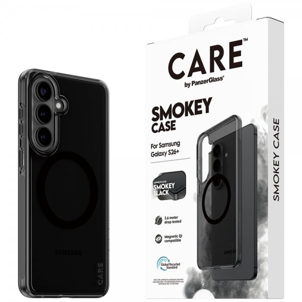 CARE by PanzerGlass Samsung Galaxy S26 Plus Cover Smokey MagSafe Sort