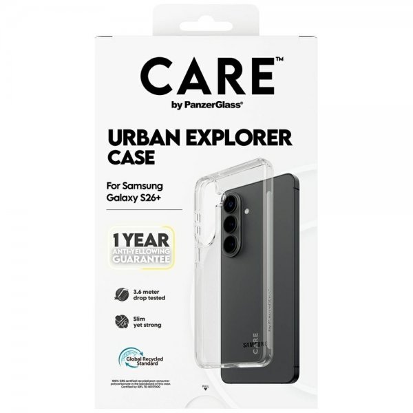CARE by PanzerGlass Samsung Galaxy S26 Plus Cover Urban Explorer Transparent
