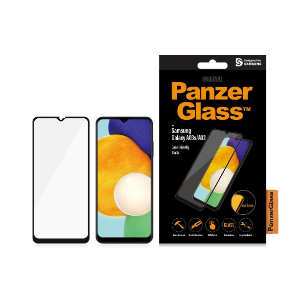 PanzerGlass Samsung Galaxy A03/A03s Skærmbeskyttelse CaseFriendly Edge-to-Edge