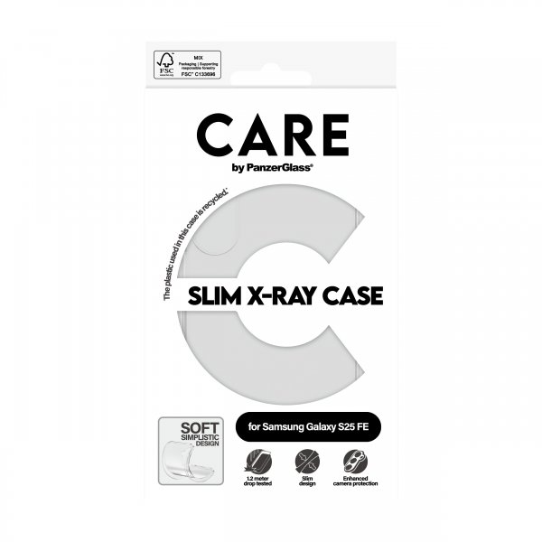 CARE by PanzerGlass Samsung Galaxy S25 FE Cover Slim X-Ray Transparent