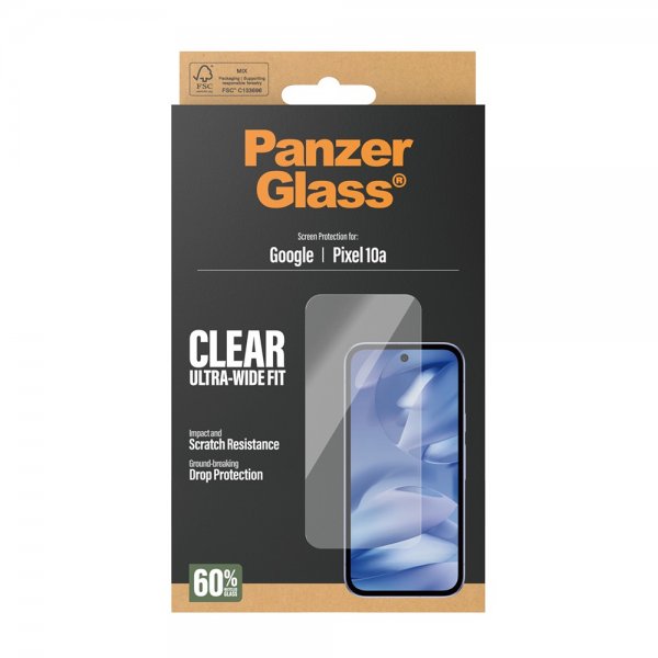 PanzerGlass Google Pixel 10a Skærmbeskytter Ultra-Wide Fit