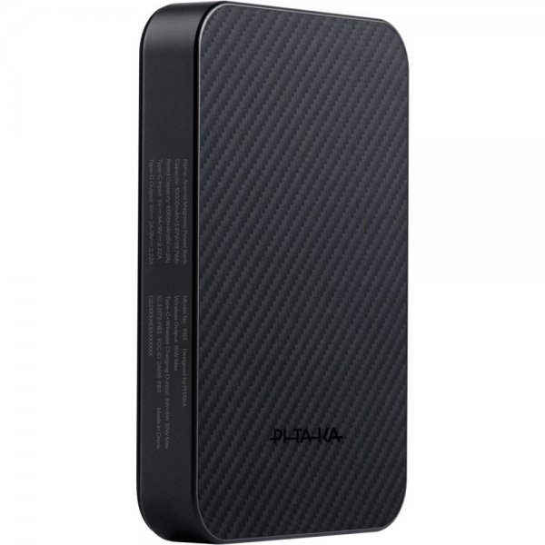 Pitaka MagSafe Powerbank Aramidfiber 10.000 mAh Sort/Grå Twill