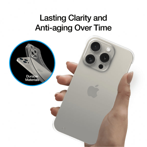 Just Mobile iPhone 15 Pro Cover TENC Slim Fit Klar