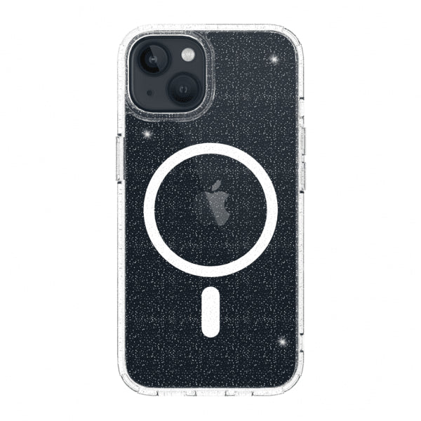 Just Mobile iPhone 14 Cover TENC BlingBling MagSafe Transparent