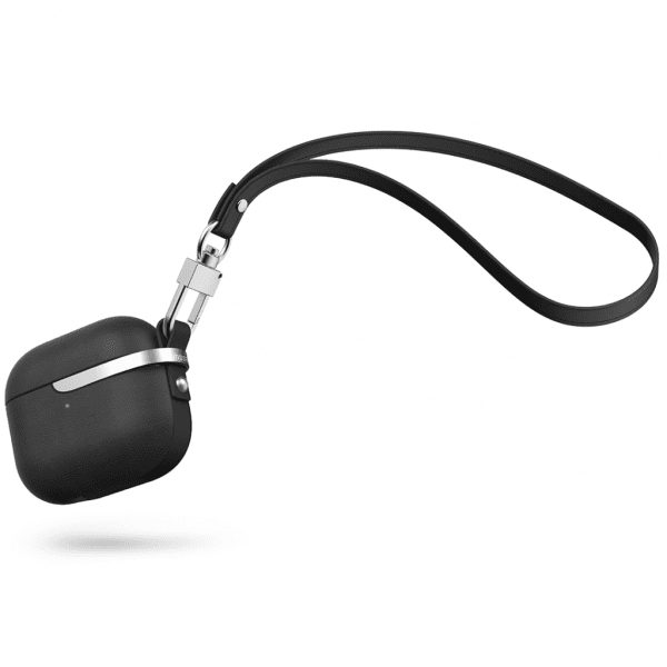 Moshi Pebbo Luxe AirPods 3 Cover PU-læder Sort