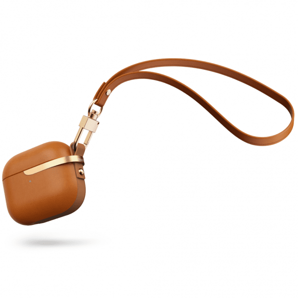 Moshi Pebbo Luxe AirPods 3 PU-læder Brun