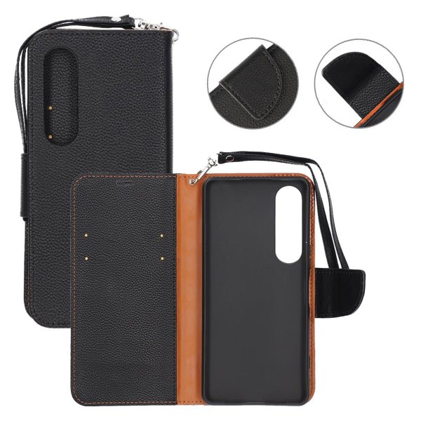 Sony Xperia 1 VI Etui med Stativ Sort