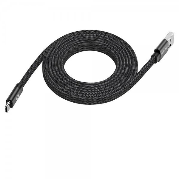 Mobile Origin Flad Kabel Magnetisk USB-A til USB-C 1m Sort