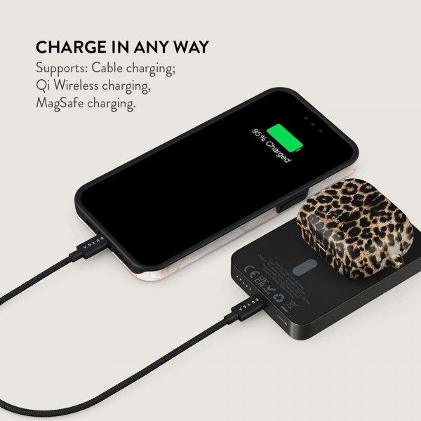 Burga Powerbank MagSafe 5000 mAh Player Metalgrå