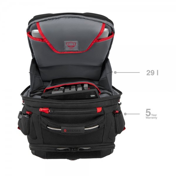 Wenger PlayerOne 17.3" Gaming Computerrygsæk Sort
