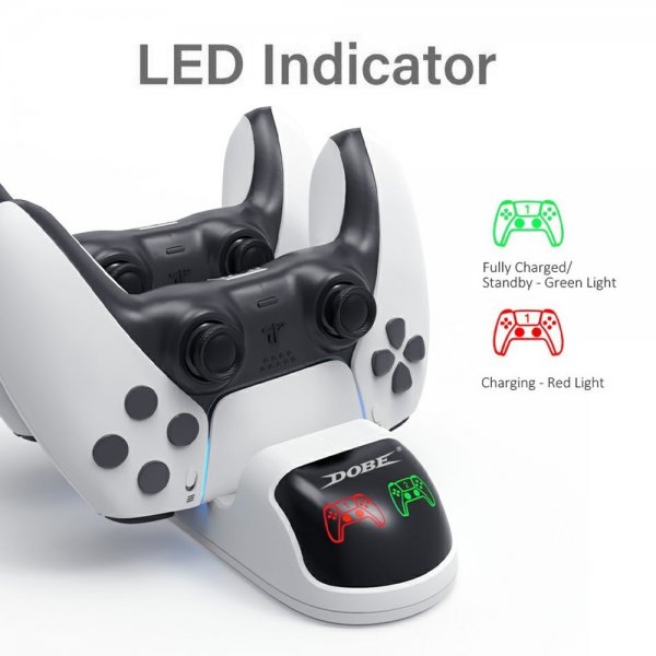 Dobe PlayStation 5 Opladningsstation til to Controllere