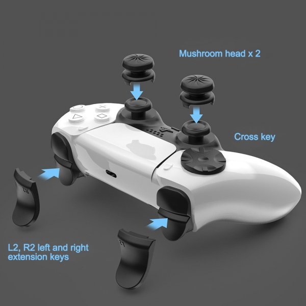 PlayStation 5 Thumb Grips Trigger Extender D-Pad Antislip