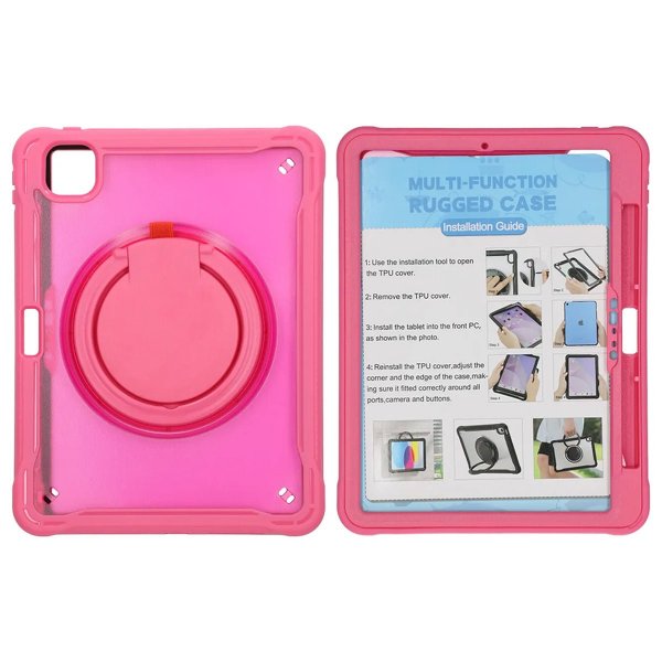 iPad Pro 11 (M4/M5) Cover med Stand Rød