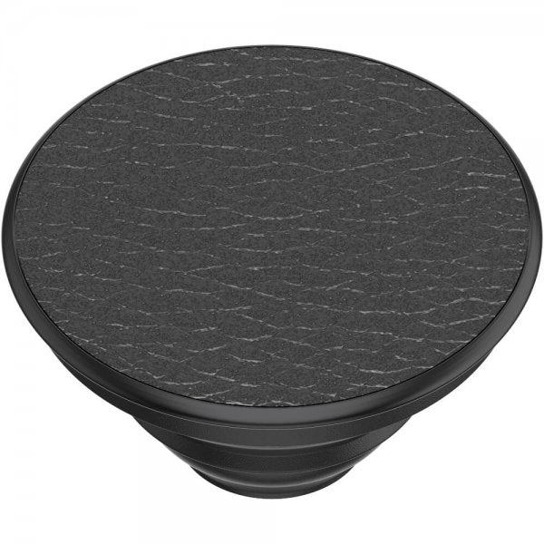 Popsockets PopGrip Premium Pebbled Vegansk Læder Sort
