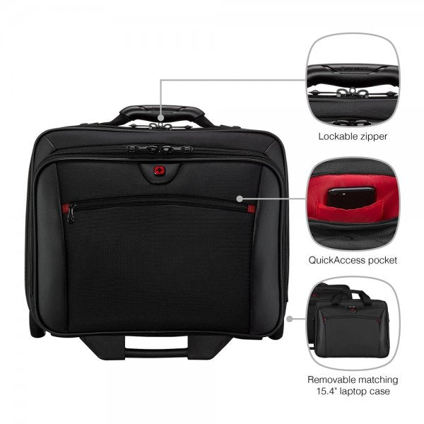 Wenger Potomac Double Gusset 15.4" Business Trolley Sort