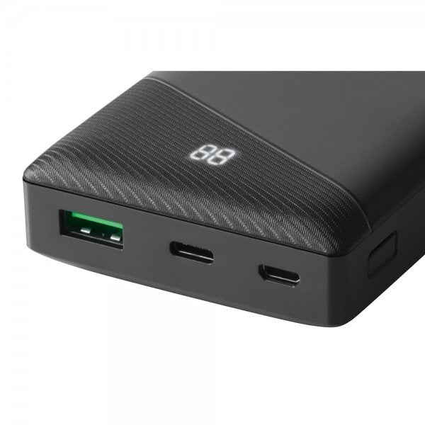 Deltaco Powerbank 10 000 mAh Fast Charge 18W Sort