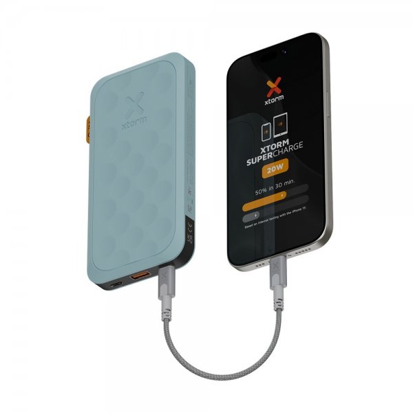 Xtorm Powerbank Fuel Series 5 20W 2xUSB-C 10 000 mAh Blå