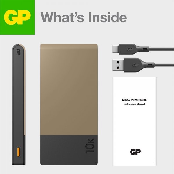GP Powerbank M2+ 10.000 mAh Beige