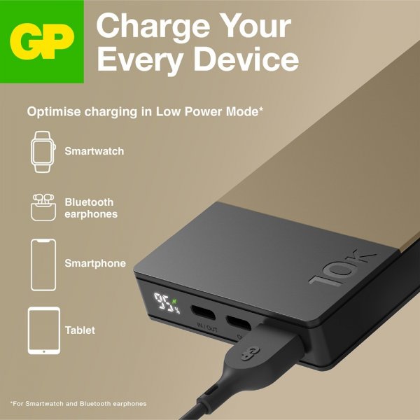 GP Powerbank M2+ 10.000 mAh Beige