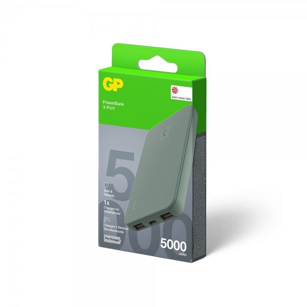 GP Powerbank Plus 5000 mAh Grøn