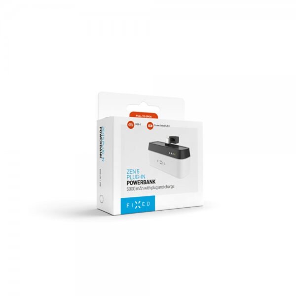 Fixed Powerbank Zen 5 Plug-in 20W 5000 mAh Hvid