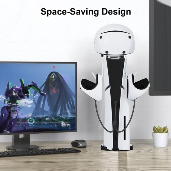 JYS PS5/PS5 Slim Ladestation til VR2/DualSense Controllere