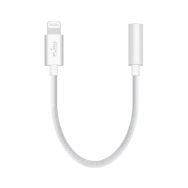 Puro Adapter Lightning til 3.5mm Hvid